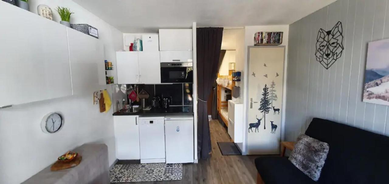 Studio 2 Alpes, Proche Lac Buissonniere, Menage Inclus, Balcon, Parking Les Deux Alpes Bagian luar foto
